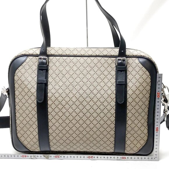 Authentic Gucci Business Bag Brown PVC mn711-112725 - Picture 2 of 16